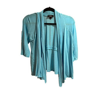 AGB blue 3/4 sleeved Cardigan Size L